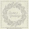 sashiko Christmas wreath KF 2021-28