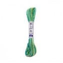 Sashiko garen multicolor groen/blauw/geel  51 20 meter
