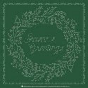 sashiko Christmas wreath KF 2021-29 GR