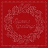sashiko Christmas wreath KF 2021-3 RD