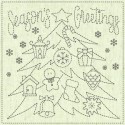 Sashiko Cloth Seasons's Greetings Mini Greige KF 2020-16