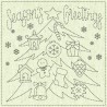 Sashiko Season's Greetings mini Greige KF 2020-16