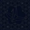 Sashiko Cloth OriZuru  SC0018-13 NV