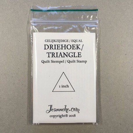 gelijkzijdige driehoek 1 inch