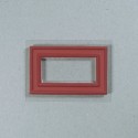 rechthoek lange zijde 2 inch, korte zijde1 inch