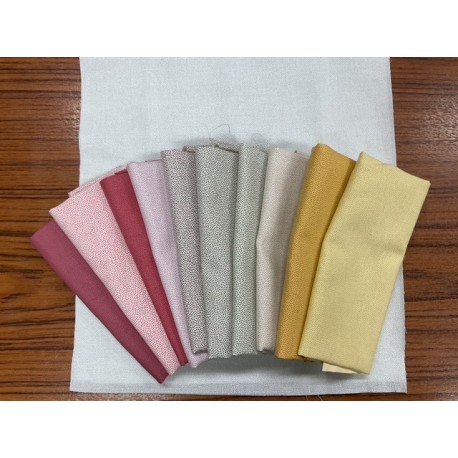 Petits points medium pakket geel/rose/naturel