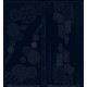 Wagara Sashiko panel Flow (ronde vorm)