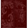 Wagara Sashiko panel Maiko Bloom rood