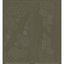 Wagara Sashiko panel Flow (ronde vorm)