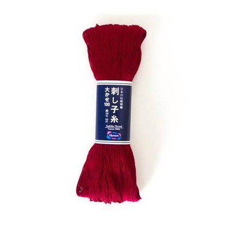 Sashiko garen rood kleur 104  100 meter