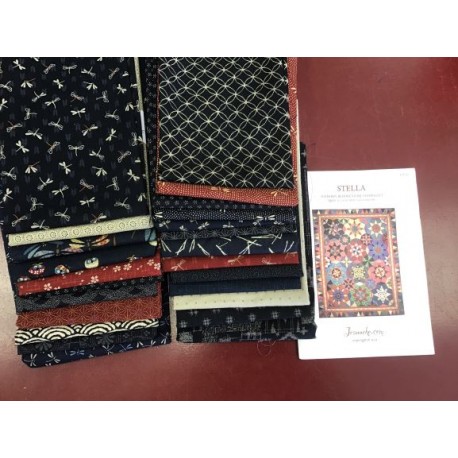 indigo pakket met patroon
