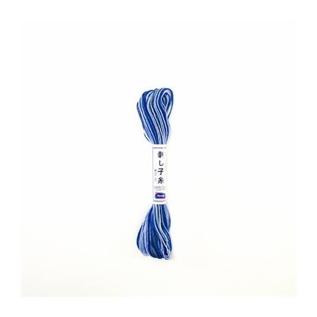 Sashiko garen gemeleerd blauw 52  20 meter