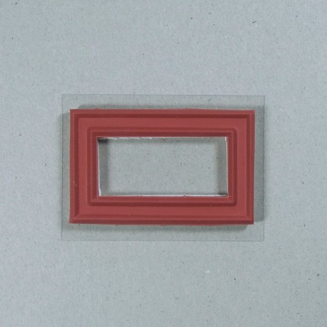 rechthoek lange zijde 1 inch, korte zijde 0.5 inch