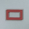 rechthoek lange zijde 1 inch, korte zijde 0.5 inch